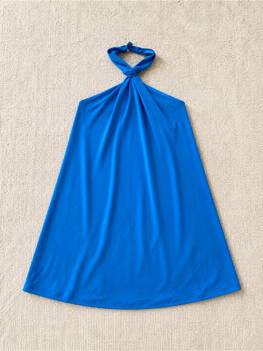 Susana Monaco Halter Neck Royal Blue Mini Dress
